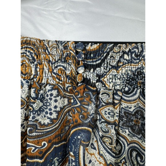 Anthropologie Blu Pepper Off Shoulder Boho Smock Flounse Cowgirl Blouse Women M - Picture 3 of 12